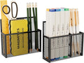 UVGVA Magnetic Pencil Holder 2 Pack Markers Dry Erase Holder for Whiteboard Locker Organizer for Fridge, Home, School and Office