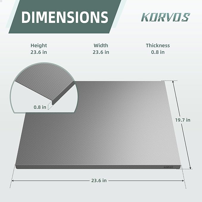 KORVOS 304 Stainless Steel Cutting Board, Large Size 23.62"x19.68" Heavy Duty Cutting Boards, Low Noise Chopping Board, Anti-Scratch Surface for Meat, Vegetables&Baking, Honeycomb Pattern