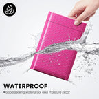 Fuxury Bubble Mailers 4x8" 800 Pack Pink Bubble Mailers Usable Size 4x7” Small Padded Envelopes Waterproof Mailing Envelopes Bubble Padded