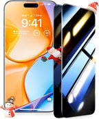 UltraGlass Ultra Top 9H+ Glass for iPhone 14 Privacy Screen Protector [Invisible Privacy Armor] Private Screen Protector 14 Tempered Glass [Full Coverage & Longest Durable] 2 Packs