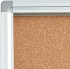 BEST BOARD Pinboard Enclosed Bulletin Board 36 x 24 Inch Lockable Cork Noticeboard for School Office, Wall Display Case with Lock (Cork Board)