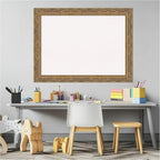 Amanti Art White Cork Board for Wall, 24x32 Vision Board with Gold Frame, Medium Corkboard Office Decor for Home Organization, Traditional Corkboard Pinboard to Display Items for Home Organization