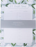 Graphique Daily To-Do List Notepad, 150 Tear-Away Sheets, Floral Task Planner, Daily Organizer with Hourly Schedule, Notes Writing Pad, 6” x 8”