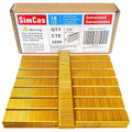 SimCos 18 Gauge 1/4" Narrow Crown Staples, Galvanized Upholstery Staples for 18 GA Pneumatic or Electric Stapler or Staple Gun (5/8"-3000 PCS)