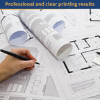 Wide Format Paper Roll,36" x 150 ft Plotter Paper with 2 Inch Core for CAD and Inkjet Printing Premium Bond Papers for Engineering Architectural and Maps（1 roll）
