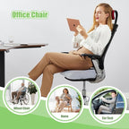 Aurssa Air Fiber Office Chair Cushion - Ergonomic Seat Cushion for Orthopedic Coccyx, Relief Hip & Back Support - Doctor Recommended Cushion for Long Sitting Worker Driver & Handicapped (Light Grey)