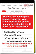 CH Printco Custom Sales, Invoice, Statement, Estimate, Quote, Personalized Multipurpose Duplicate Carbonless Form with Your Company Name - 2 Books (100 Sets) 5-1/2" Wide x 8-1/2" Tall.