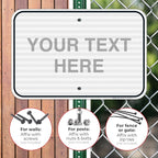 Custom Sign, Personalized Metal Signs, Customize for Office, Business, Home, Workplace, Airbnb, Delivery Signs, 12x18 Inches, 3M EGP Reflective .063 Aluminum, Fade Resistant, Made in USA by Sigo Signs