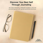 Gratitude & Self-Care Journal - Guided Mindfulness & Mental Health Journal All-in-One with Prompts for Self Discovery - Daily Journal for Men & Women by PRODUCTIVITY STORE (A5, Cream)