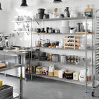 Regal Altair 18" Deep x 72" Wide x 74" Height Wire Shelving Kit | 5-Tier | NSF Commercial Storage Rack Unit