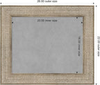 Amanti Art Silver Framed Magnetic Board 22x26 Small Vision Board for use with Magnets, 100% Metal Sheet to Display Items as Office Decor or for Home Organization in mudroom, Kitchen or Kids Room