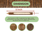 BSIRI Pencil Wood Favors of Graphite Wooden Tree Rustic Twig Pencils Birch of 12 Camping Lumberjack Decorations Party Supplies Novelty Gifts Bark Pencils Gifts (5 Inch Personalized)