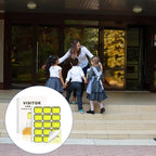 1 Pack of Visitor Badges Registry Log with Carbon Copy Protecting Privacy Pages Visitor Stickers 8.5x11 Inch Visitor Log Book School Church Business Pass Guest Book - 225 Badges 30 Memo Pages (1)