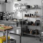 Regal Altair 21" Deep x 36" Wide x 64" Height Wire Shelving Kit | 4-Tier | NSF Commercial Storage Rack Unit