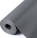 Shelf Liners for Kitchen Cabinets Drawer Liner Non Adhesive Cupboard Mat EVA Material Waterproof Refrigerator Mats Washable Fridge Liner for Cupboard and Desks Liner Gray 11.8 x 393.7 Inches