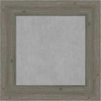 Amanti Art Grey Framed Magnetic Board 17x17 X-Small Vision Board for use with Magnets, 100% Metal Sheet to Display Items as Office Decor or for Home Organization in mudroom, Kitchen or Kids Room