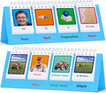 Sentence Flip Charts, 80 Double Sided Cards 40 Sentences, Learn Parts of Speech Who/What/Where Sentence Building Freestanding Flip Chart Educational Tool for Preschool Kindergarten 1st 2nd Grade