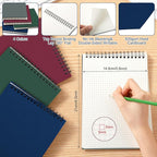 Engrowtic 4 Pack Graph Paper Spiral Notepad A5 Top Wirebound Notepad Grid Notebook Steno Pads Memo Notebook Grid Paper 140 Pages for Writing Sketching Drawing Office Supplies (Multicolor)
