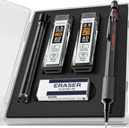 STAGEEK Mechanical Pencils 0.5 with Case, Metal Weatherproof Body Outdoor Artist Mechanical Pencil with 120 PCS HB & 2B Lead Refills, Eraser, for Writing Drafting Drawing and Sketching