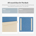 Amantech 12 Pack Acoustic Panels Self Adhesive Sound Proof Foam, High Density Sound Acoustic Panel, 12X12X0.4 Inch Square Panels in Home, Office, Reccording Room, Studio,and more(Sky Blue)