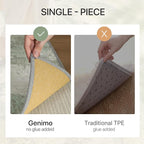 GENIMO No Crease Non Slip 6x9 Area Rugs for Living Room, Craft Woven Modern Abstract Rug, Soft Floor Carpet, Single-Piece Rugs for Bedroom, Dining Room, Office, Green Gray