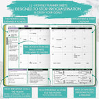 Law of Attraction Planner 2026 Deluxe with Productivity App | Weekly & Monthly Goal-Setting Planner, Life & Gratitude Journal | Include Foldable Vision Board, Gift Box & Stickers