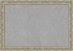 Amanti Art Silver Framed Magnetic Board 28x40 Large Vision Board for use with Magnets, 100% Metal Sheet to Display Items as Office Decor or for Home Organization in mudroom, Kitchen or Kids Room