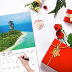 2026 Wall Calendar,Calendar 2026, July 2025 - December 2026, Wall Calendar Coastal Serenity, 12" x 24" Opened,Full Page Months Thick & Sturdy Paper for Gift Perfect Calendar Organizing & Planning