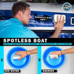 WAVESRX Marine Scuff and Dirt Eraser Sponges for Boats, Jet Ski & PWC | Magic Cleaning Pads Effortlessly Remove Deck Marks, Scratches, Black Streaks and Grease | No Harsh Chemicals