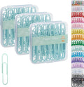 NEEWAY Colorful Large Paper Clips, 2 Inch Jumbo Paper Clips, 150 Count, 3 Pack of 50 (Light Green)