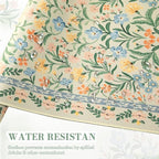 iCasso Desk Matt for Desktop, Desk Pad Mat, Green Floral Computer Mat for Keyboard and Mouse, XXL Large Mouse Pad, Anti-Slip Big Mousepad with Stitched Edges (Green)