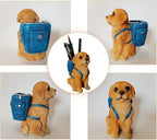 Photour Dog Pen Holder for Desk Pen Pencil Cup Creative Desktop Pen Organizer Pencil Cups for Desk Unique Accessories Decor for Home Office School Gift for Dog Lovers (Golden Retriever)