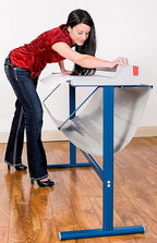 Dahle 448s Premium Rotary Trimmer w/Stand, 51" Cut Length, 20 Sheet Capacity, Self-Sharpening, Automatic Clamp, German Engineered Paper Cutter