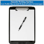 Think2Master Black Plastic Storage Clipboard. | 25% Heavier & 25% Sturdier| Heavy Duty and Won’t Flex or Bend Like Other Brands (Compare The Weight). Storage Compartment Holds 150 Letter Sized Paper.
