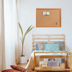 Cork Bulletin Board for Wall - 24” x 18” Bulletin Board Cork Board Wall Mounted Wood Frame Message Board pin Board for School,Office and Home