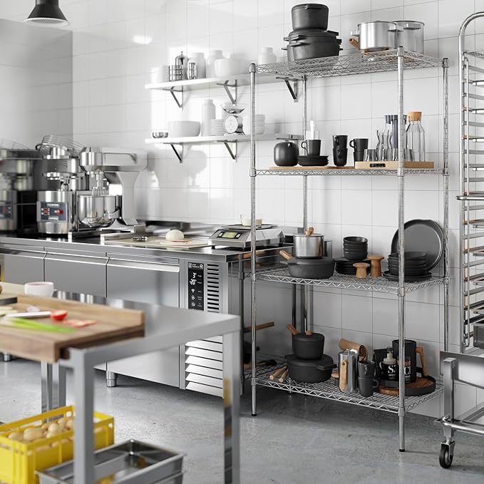Regal Altair 21" Deep x 36" Wide x 74" Height Wire Shelving Kit | 4-Tier | NSF Commercial Storage Rack Unit