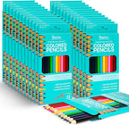 Darice Colored Pencils Bulk, 24 Packs (288 Count) 12 Colors, Pre-Sharpened Kid Coloring Book Pencils Set, Arts & Crafts Back to School Supplies for Kids