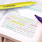 Dacono Highlighters Assorted Colors, Highlighters for School with Soft Chisel Tips, Bible Highlighter No Bleed, Quick-Drying Highlighter Markers for Teacher Students, Classroom Must Have, 24 Pack