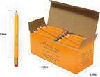 Nikola Works Mini Golf Pencils With Erasers - 384 Count - Classic Pre-Sharpened #2 HB American Pew Pencils Standard Hex Shaped Bulk Pack