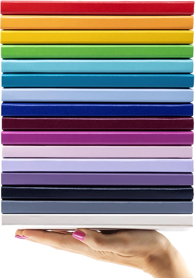 PAPERAGE Graph Paper Journal Notebook, (Black), 160 Pages, Medium 5.6 in x 8 in - 100 GSM Thick Paper – Hardcover Grid Notebook for Work or School
