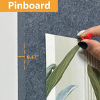 Thick Cork Board Tiles for Wall with Push Pins, Removable 36"x24"x0.47" Bulletin Board Sets, Self-Adhesive Pin Board | Magrowill 6 Packs Felt Panels for Office Home Classroom Dorm