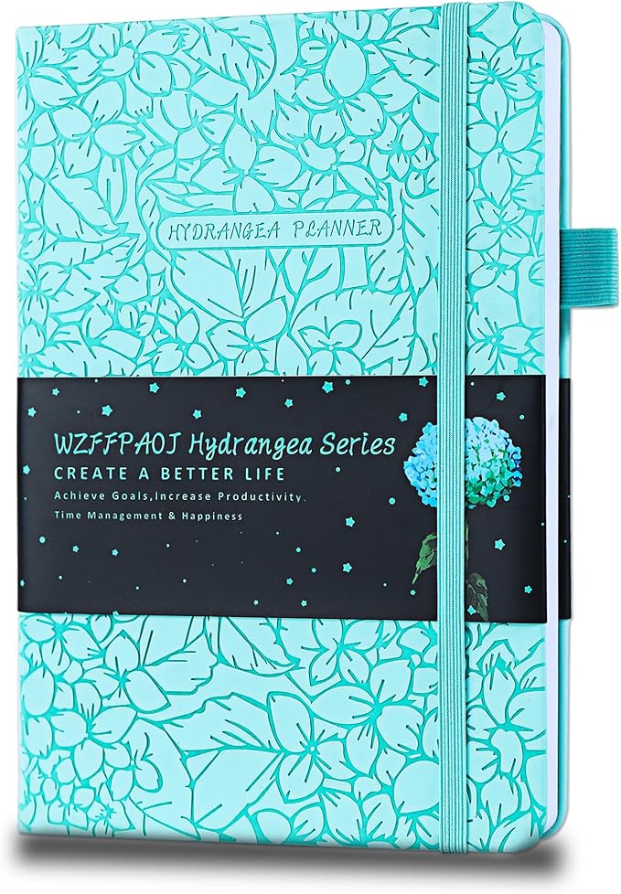 Undated Luxurious Weekly & Monthly Planner to Increase Productivity Hit Your Goals, Organizer Notebook Gratitude Journal Time Management Start Anytime, A5, Lasts 1 Year