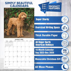 2026 Goldendoodles Monthly Wall Calendar | Cute Dog Calendar September 2025 - December 2026