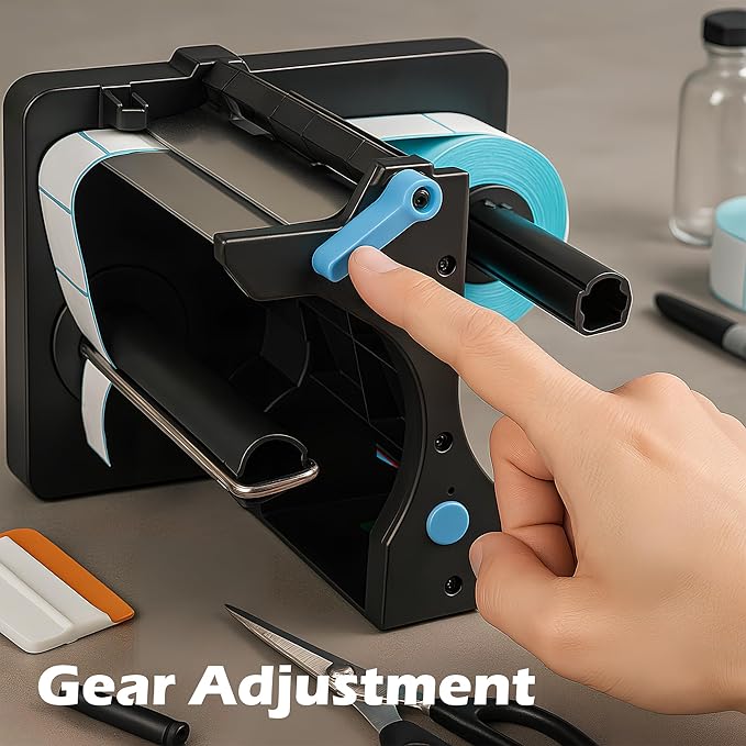 Automatic Tape Dispenser, Label Applicator, Sticker Roll Dispenser, Portable Labeling Machine for Rolls of Sticker Labels, Adjustable Speed, Vending Machine