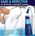 Clear View Portable Lens Cleaner Kit – Travel Size with Premium Cleaning Solution, Refillable Spray + Microfiber Cloth, Safe for All Lenses, Compact & On-the-Go