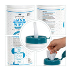 Juniper CLEAN, 1 Pack Hand Sanitizing Wipes, 75 Count Canister Disposable Hand Sanitizer Wipes, Fresh Scent, Lint Free & Durable