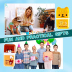 48 Pcs Cute Erasers for Kids Fun Animal Erasers Pencil Eraser with Clean up Roller Bulk Gift for Student School Office, 16 Styles