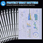 Sheet Protectors 200 Page,Page Protector 8.5" x 11" ，Upgraded Clear Plastic Page Protectors,for 3 Ring Binder, Top Loading Paper Protector with Reinforced Holes,Holds Multiple Sheets，Letter Size