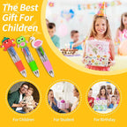 LiYiQ 25 Pcs Multicolor Pen in One Fun 4-in-1 Cute Pens Bulk Kawaii Cool Ballpoint Pens for Kids Fun Gifts (25)