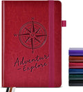 PAIBAS Blank Journal Notebook for Women Men,160 Pages,A5 Hardcover Sketchbook for Drawing, Sketch book, Unlined Notebooks for School,Work, Note Taking,Travel Journals for Writing 5.8"x8.5" (Burgundy)